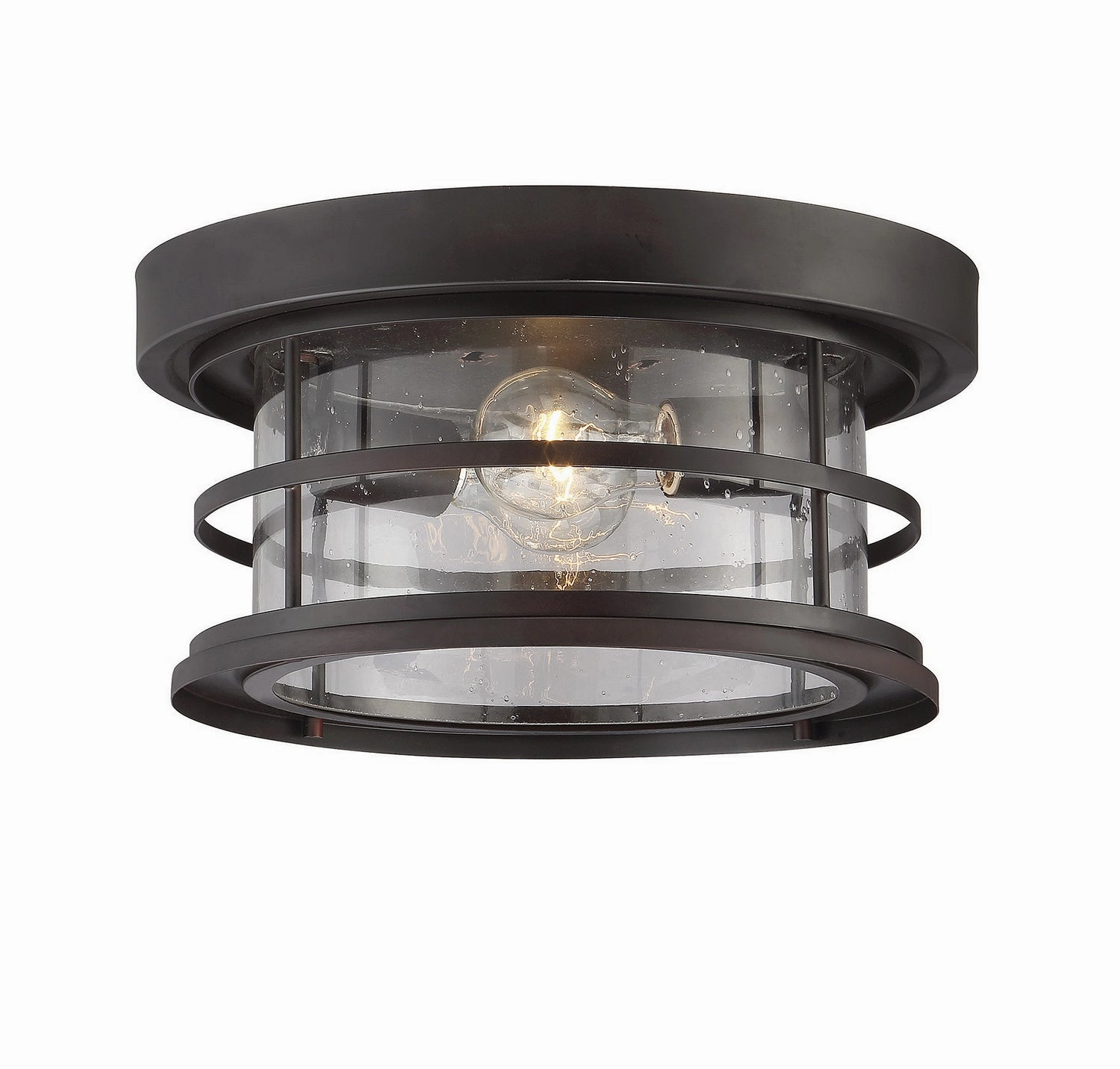 Barrett Two Light Flush Mount English Bronze Outdoor Ceiling Mount Lighting clearance