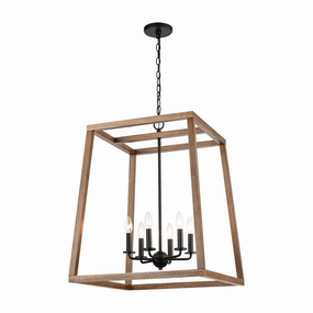 Barrow Six Light Chandelier Matte Black Ceiling Lights Lighting buy online