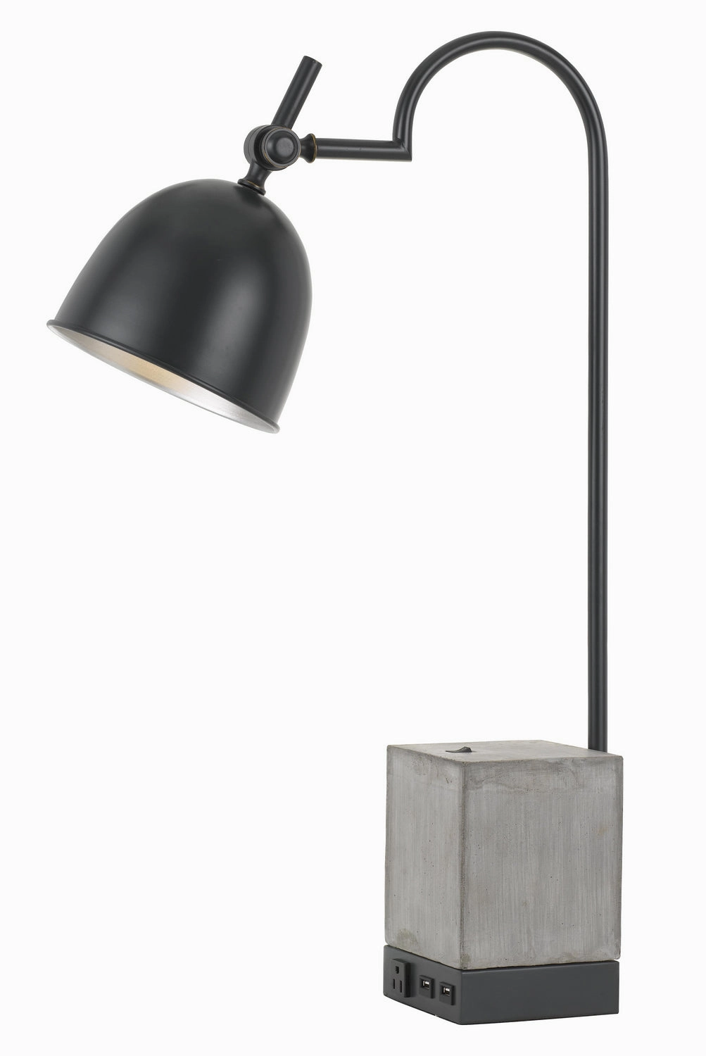 Beaumont One Light Desk Lamp Black/Cement Desk Lamps Lighting sale online