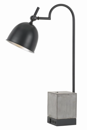 Beaumont One Light Desk Lamp Black/Cement Desk Lamps Lighting sale online