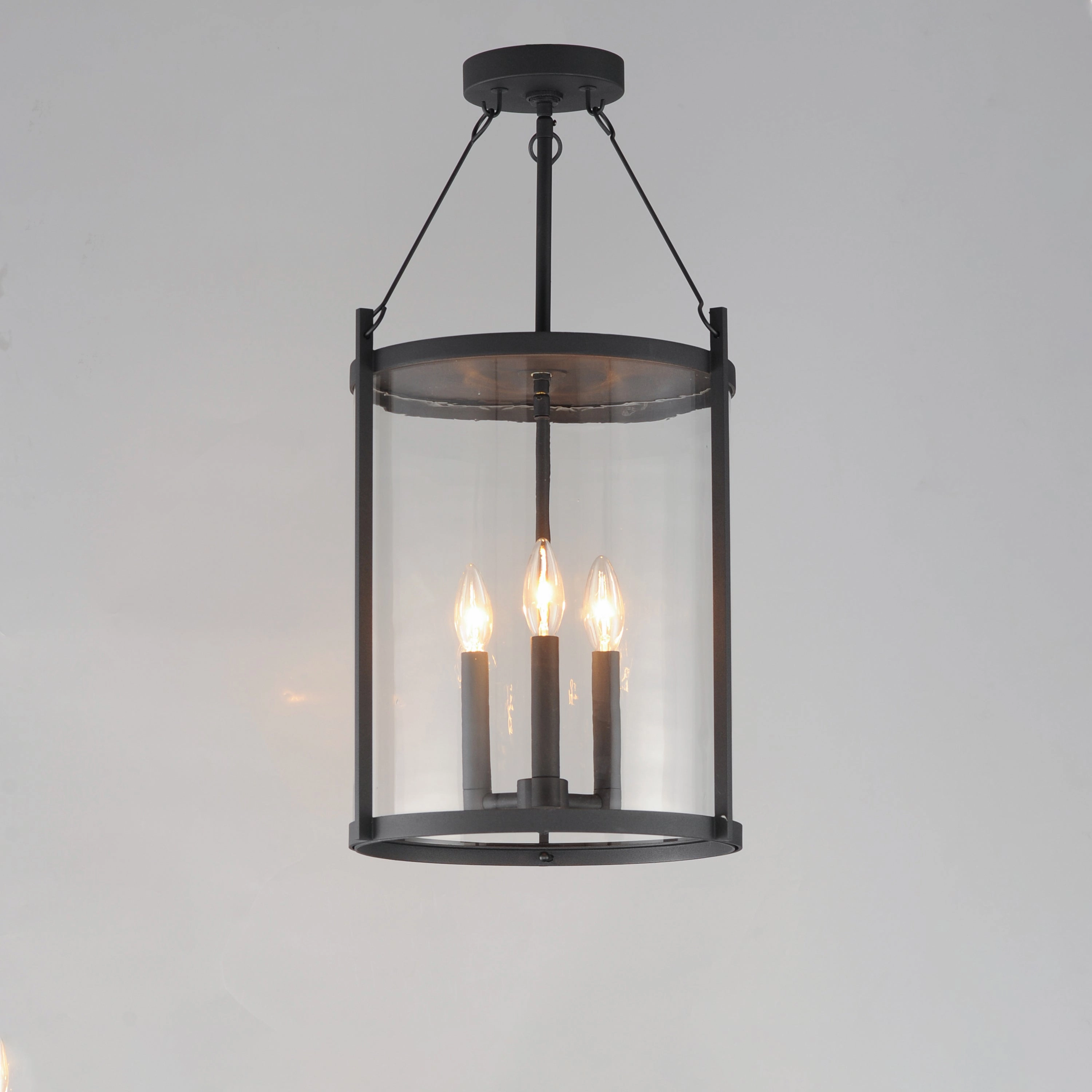 Belfry Three Light Pendant Black Outdoor Hanging Lights free shipping