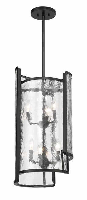 Bella Collina Six Light Foyer Pendant Coal Ceiling Lights Lighting outlet store