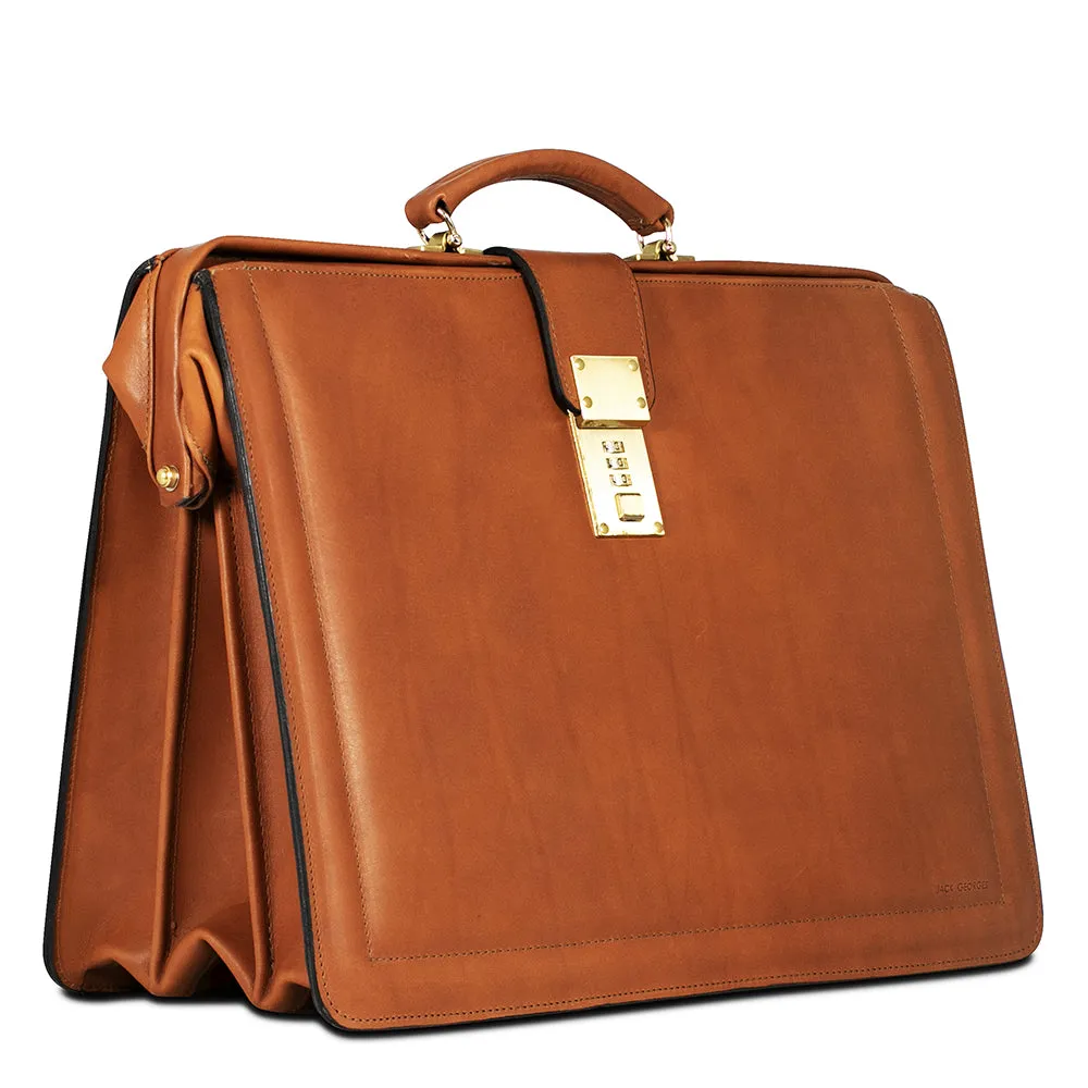 Belting Leather Classic Combination Lock Briefbag #9005