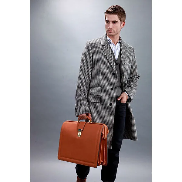 Belting Leather Classic Combination Lock Briefbag #9005