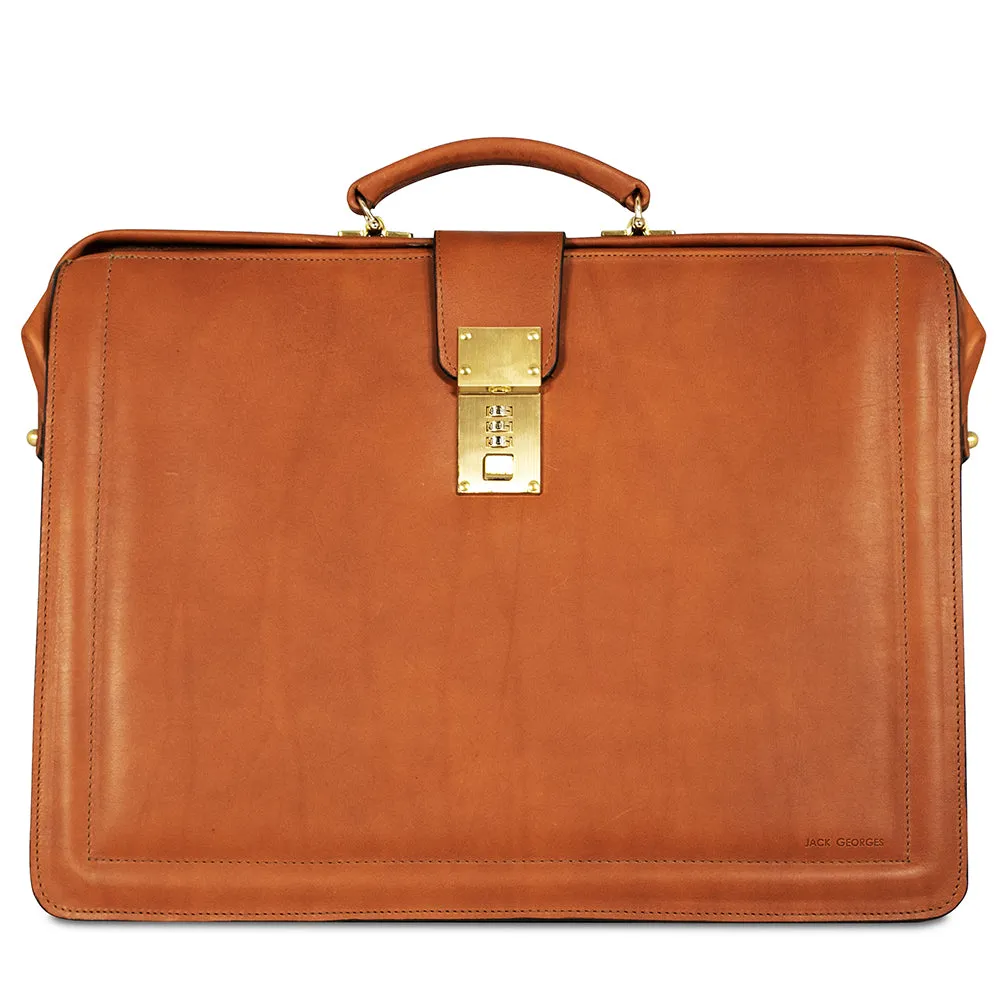 Belting Leather Classic Combination Lock Briefbag #9005