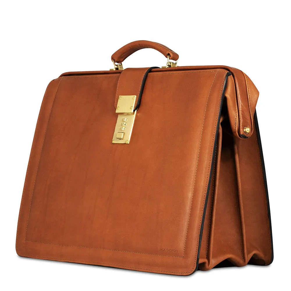 Belting Leather Classic Combination Lock Briefbag #9005