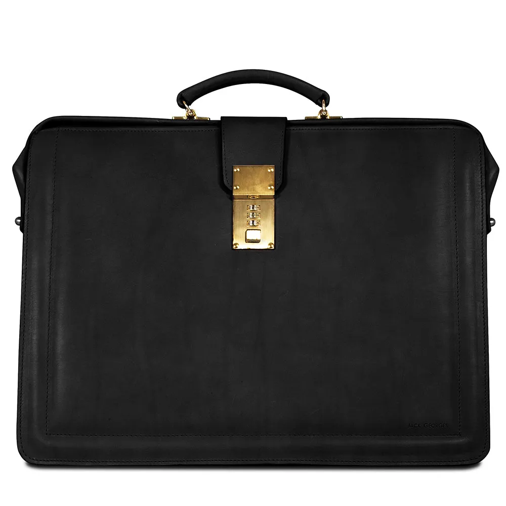 Belting Leather Classic Combination Lock Briefbag #9005