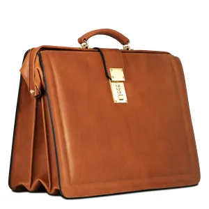 Belting Leather Classic Combination Lock Briefbag #9005