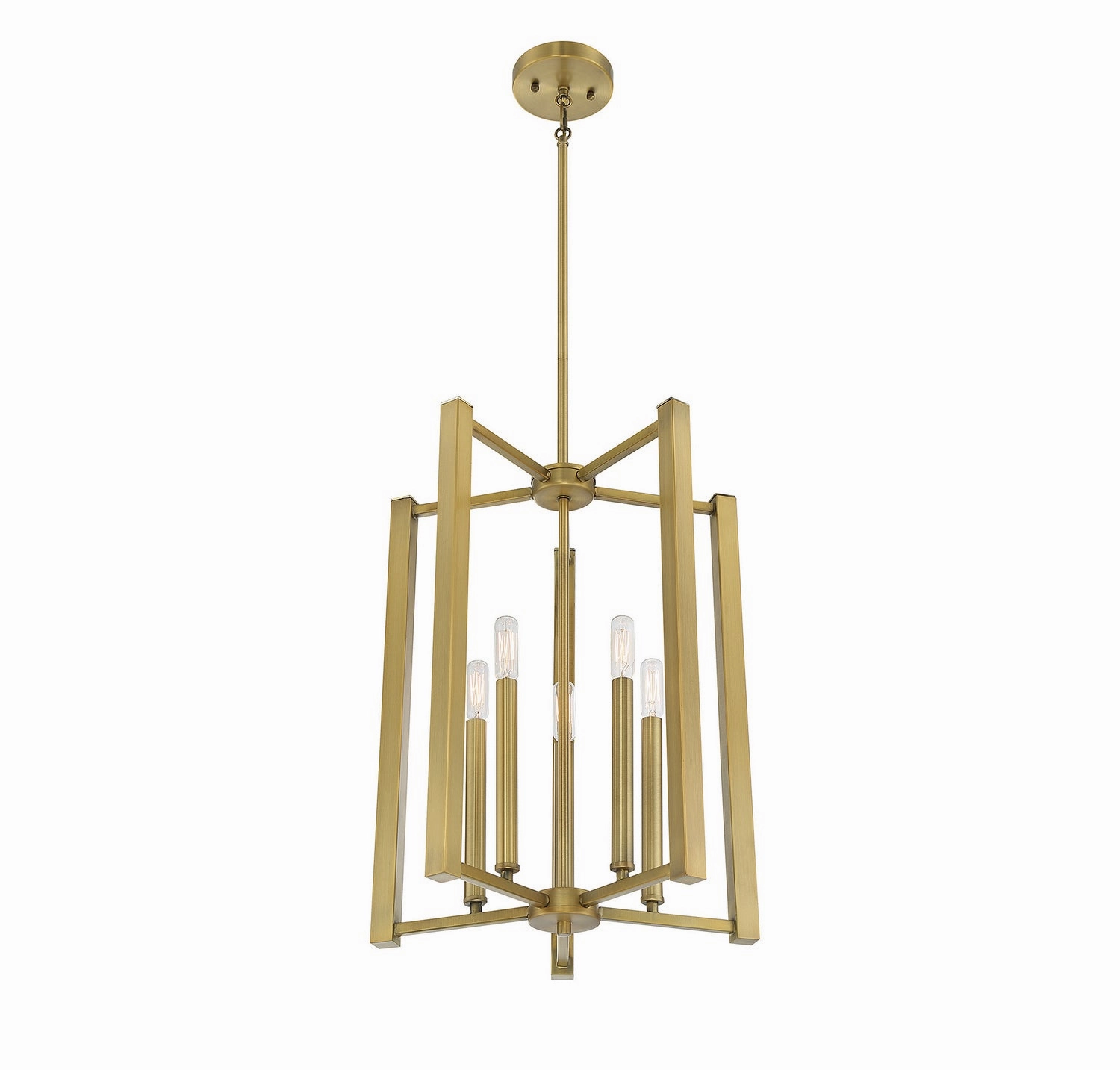 Benson Five Light Pendant Warm Brass Ceiling Light Fixtures on sale