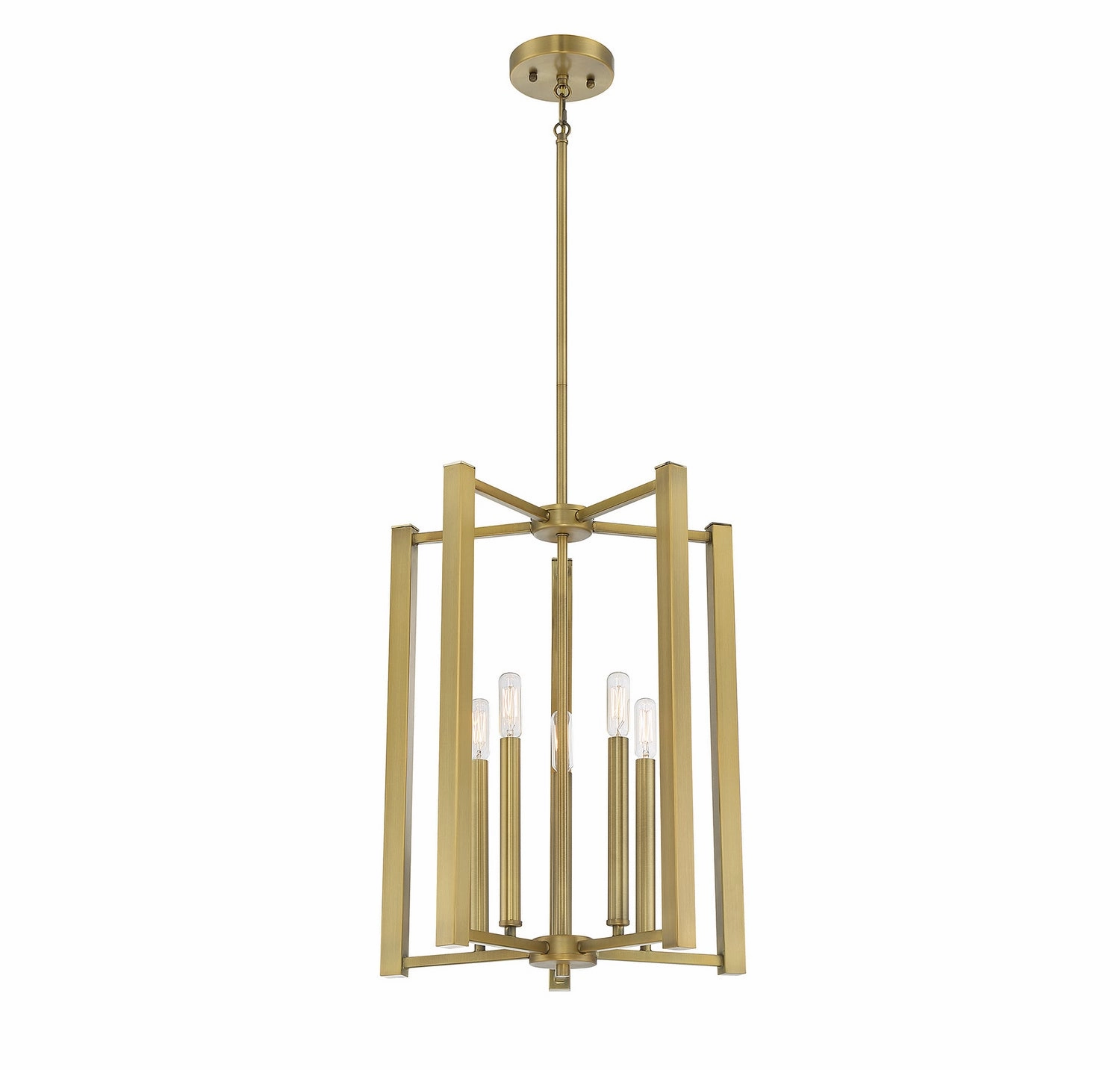 Benson Five Light Pendant Warm Brass Ceiling Light Fixtures on sale