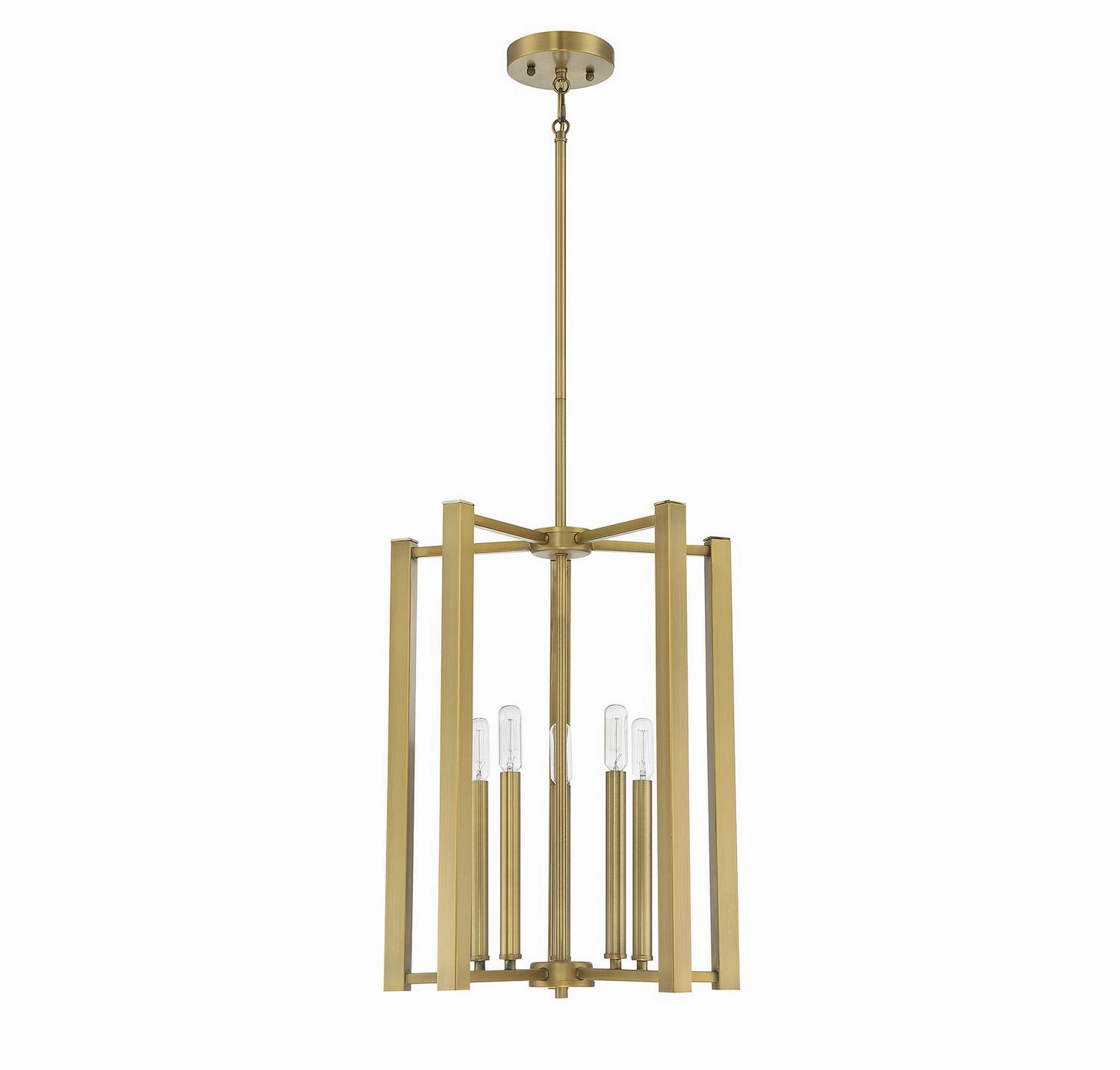 Benson Five Light Pendant Warm Brass Ceiling Light Fixtures on sale