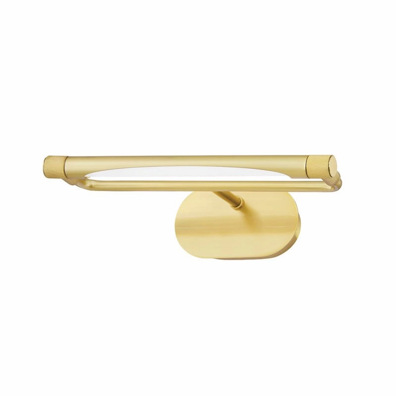 Berkshire LED Picture Light Aged Brass Wall Lights for patio sale