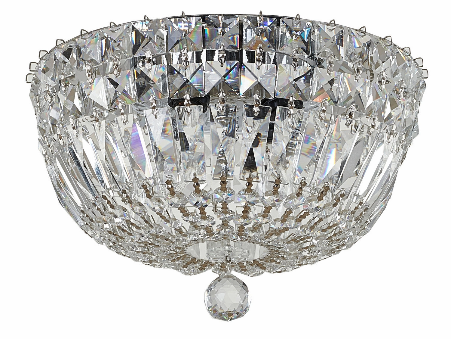 Bethel International Flush Mount BET39 Ceiling Light - Chrome