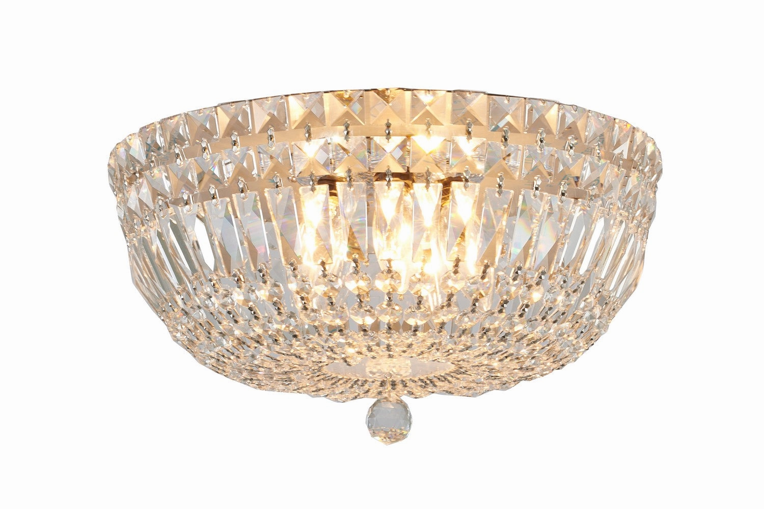 Bethel International Flush Mount BET40 Ceiling Light - Chrome