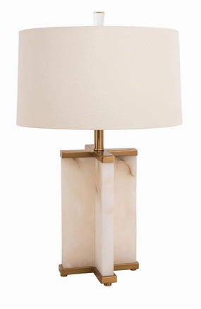 Bethel International MTL05PQ-GD Modern  Lamp Gold & White Sale on Modern Lamps