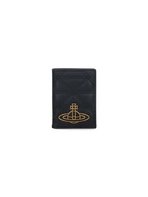 Bi-Fold "Orb" Passport Holder ?Black