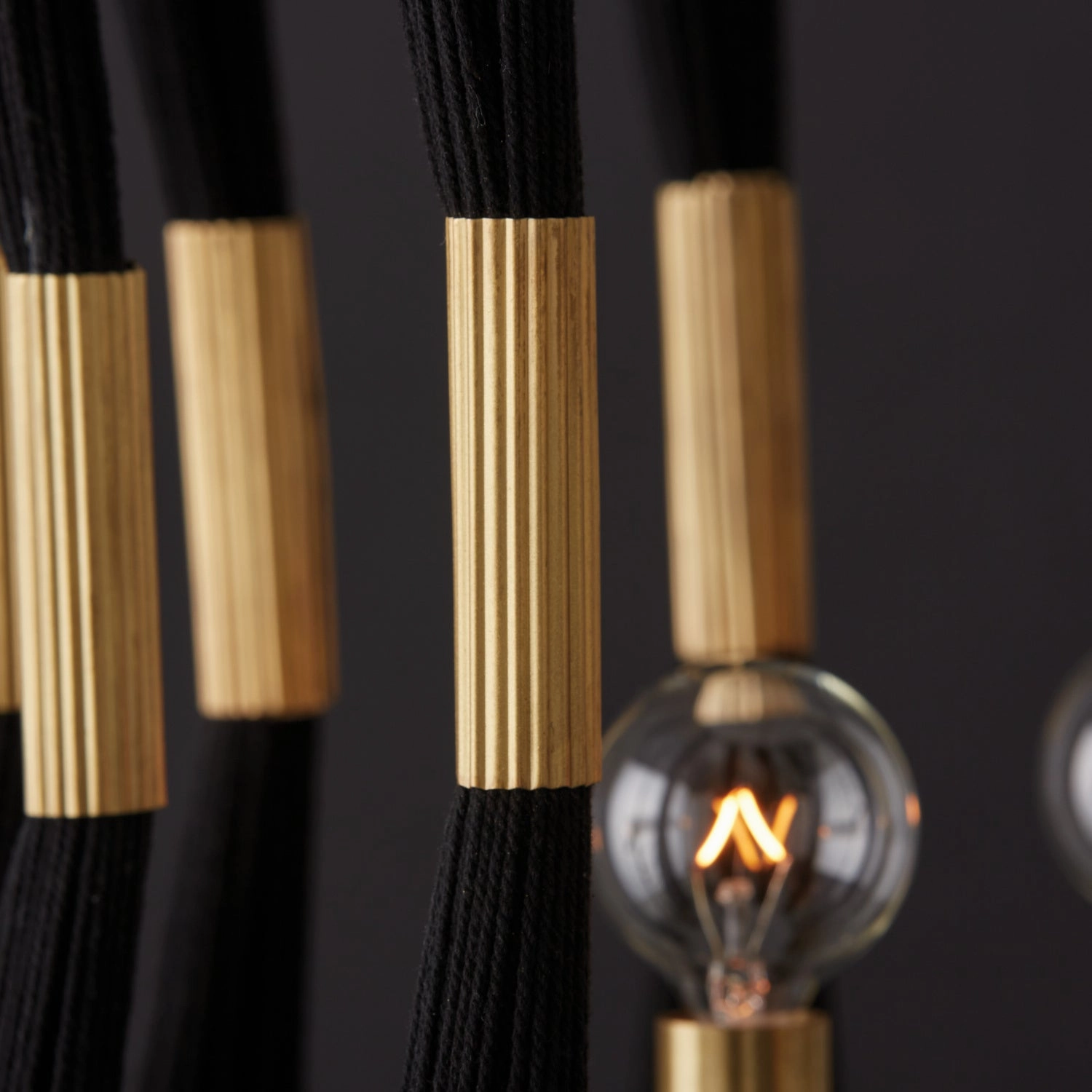 Bianca Four Light Foyer Black Rope and Patinaed Brass Ceiling Light Fixtures on sale