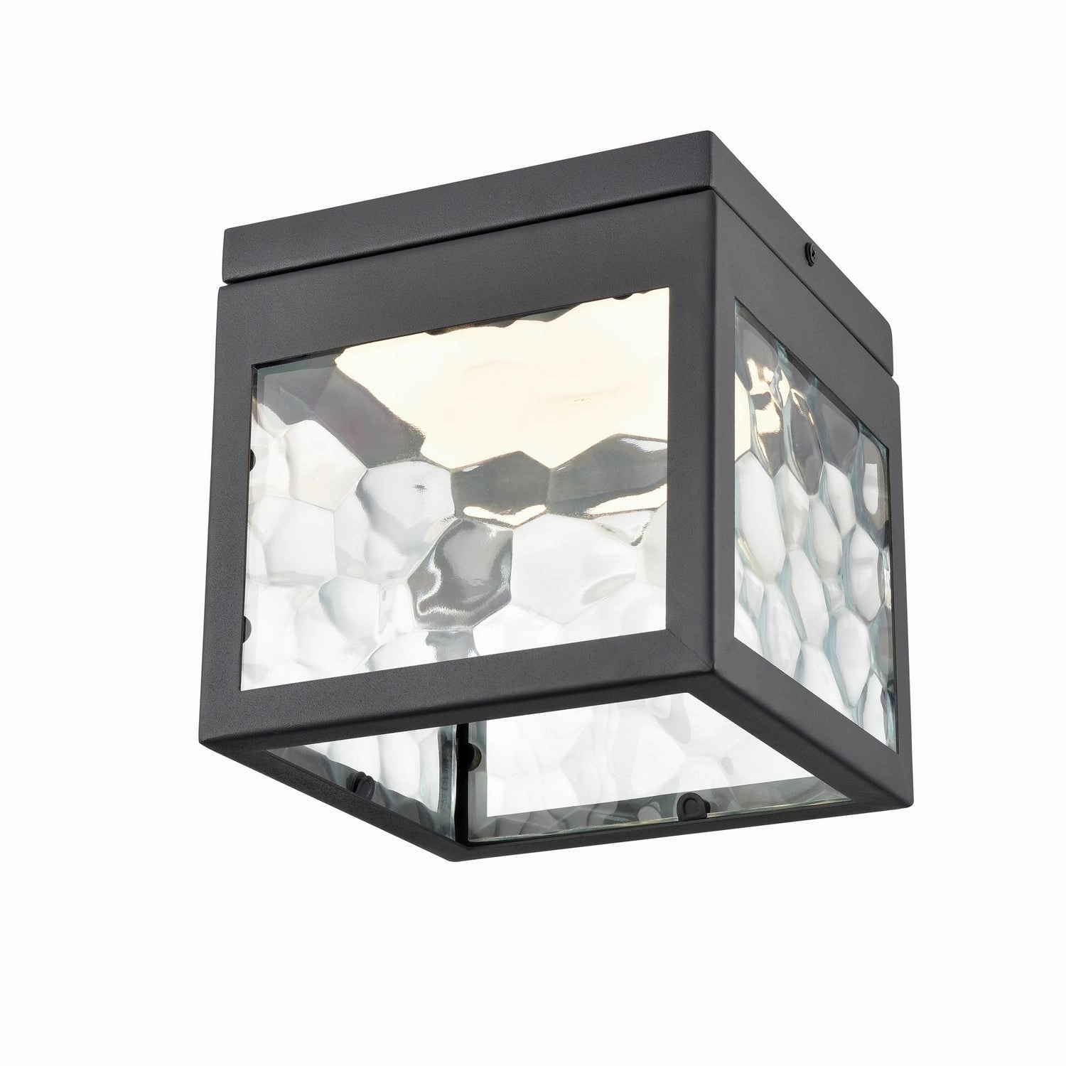 Bishop Led Outdoor LED Flush Mount Black w/Honeycomb Glass Outdoor Ceiling Mount Lighting special offer