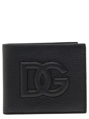 Black Bifold Wallet With Quilted Leather