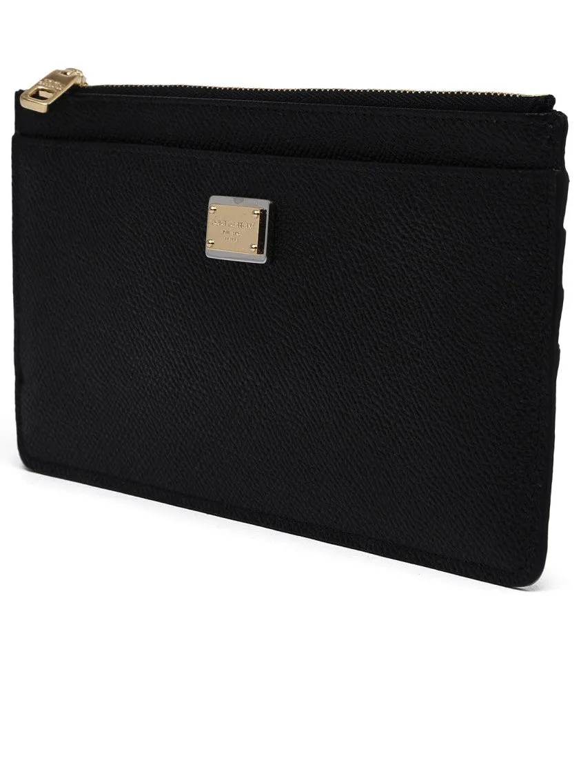 Black Leather Card Holder