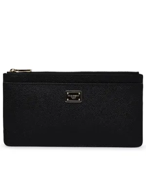 Black Leather Card Holder