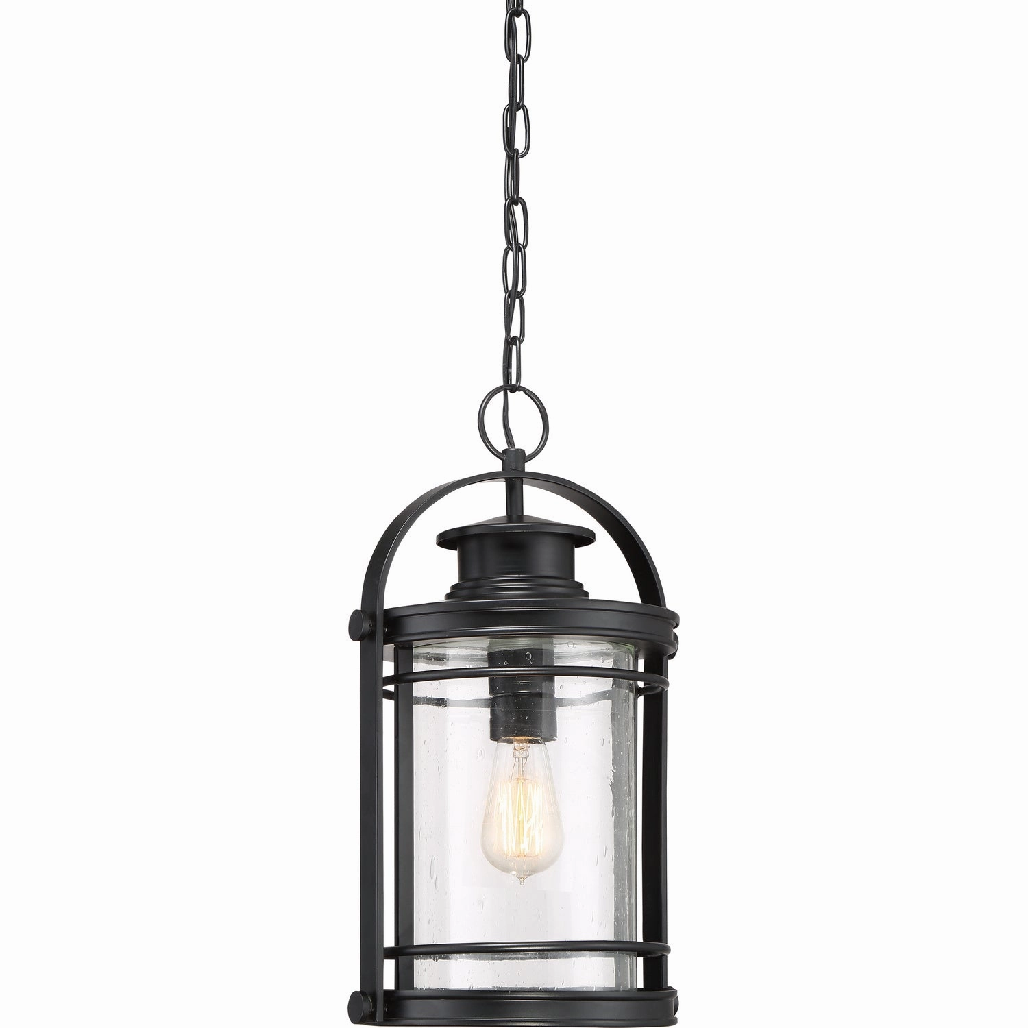 Booker One Light Outdoor Hanging Lantern Mystic Black Garden Hanging Lights promo