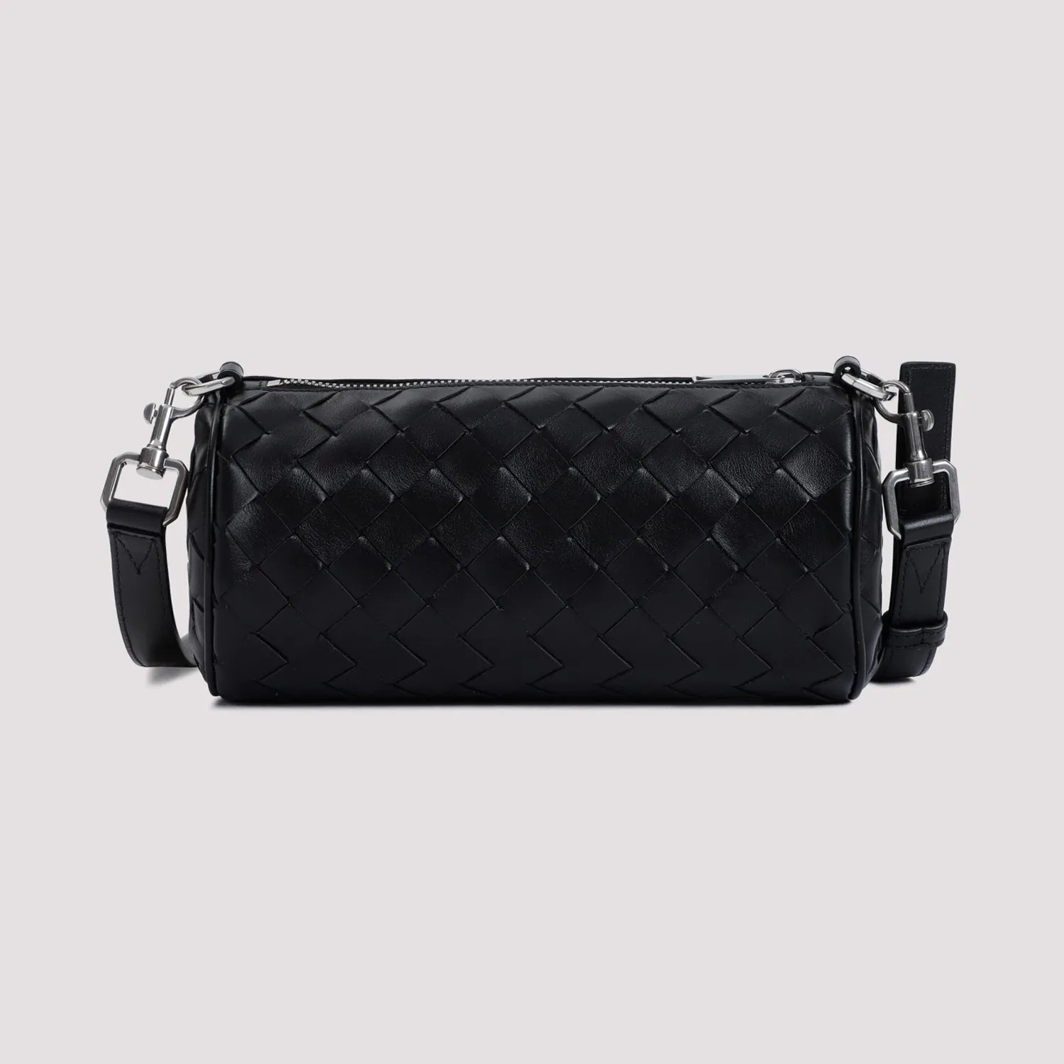 Bottega Veneta Men Bottega Veneta Barrel Intrecciato Shoulder Bag