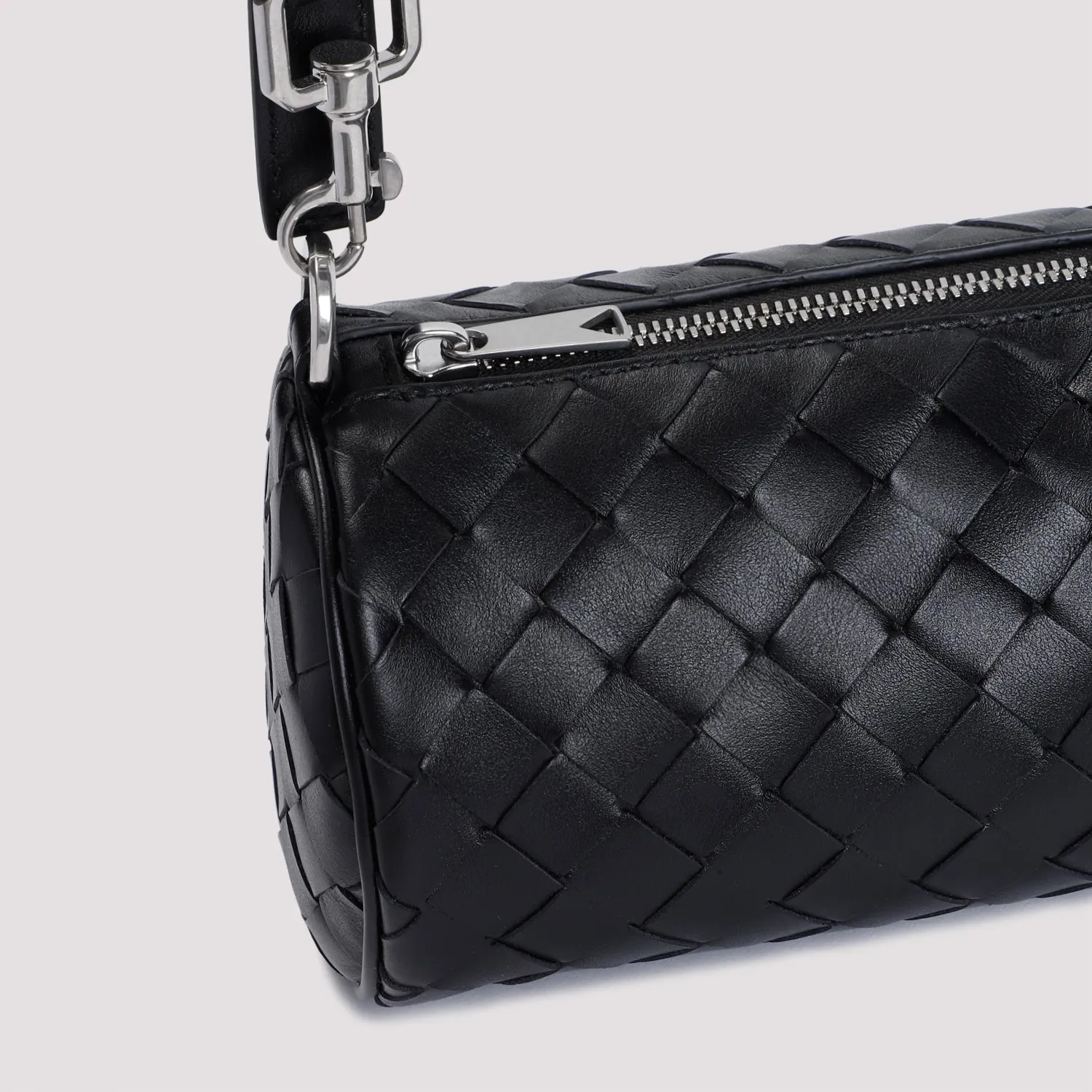 Bottega Veneta Men Bottega Veneta Barrel Intrecciato Shoulder Bag