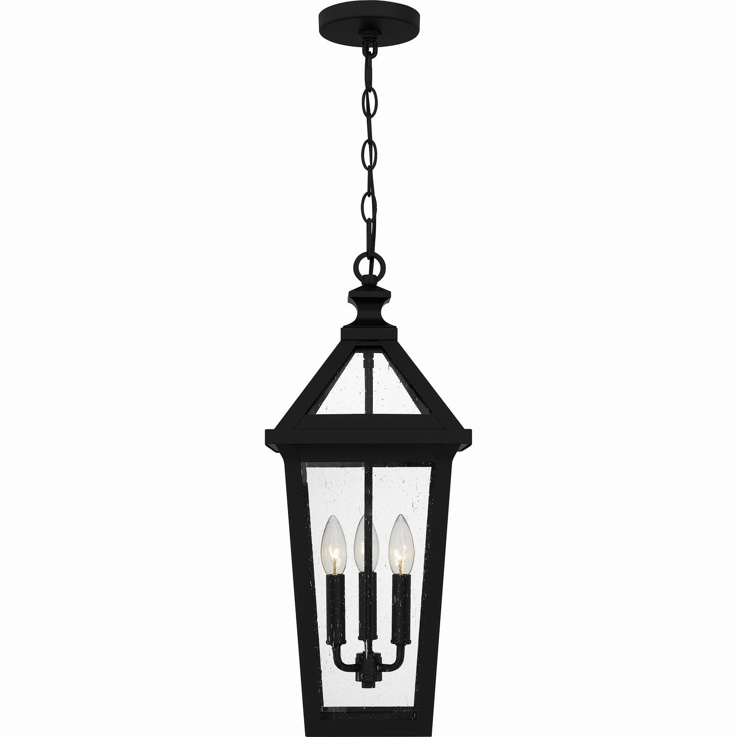 Boulevard Three Light Outdoor Hanging Lantern Matte Black Outdoor Hanging Lights free shipping