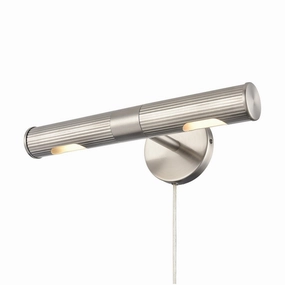 Bouvier Two Light Vanity Satin Nickel Wall Lights for patio sale