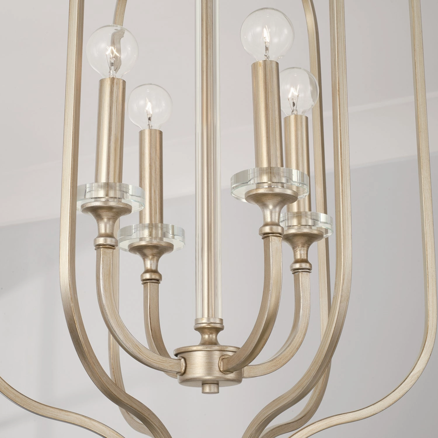 Breigh Four Light Foyer Brushed Champagne Ceiling Light Fixtures on sale