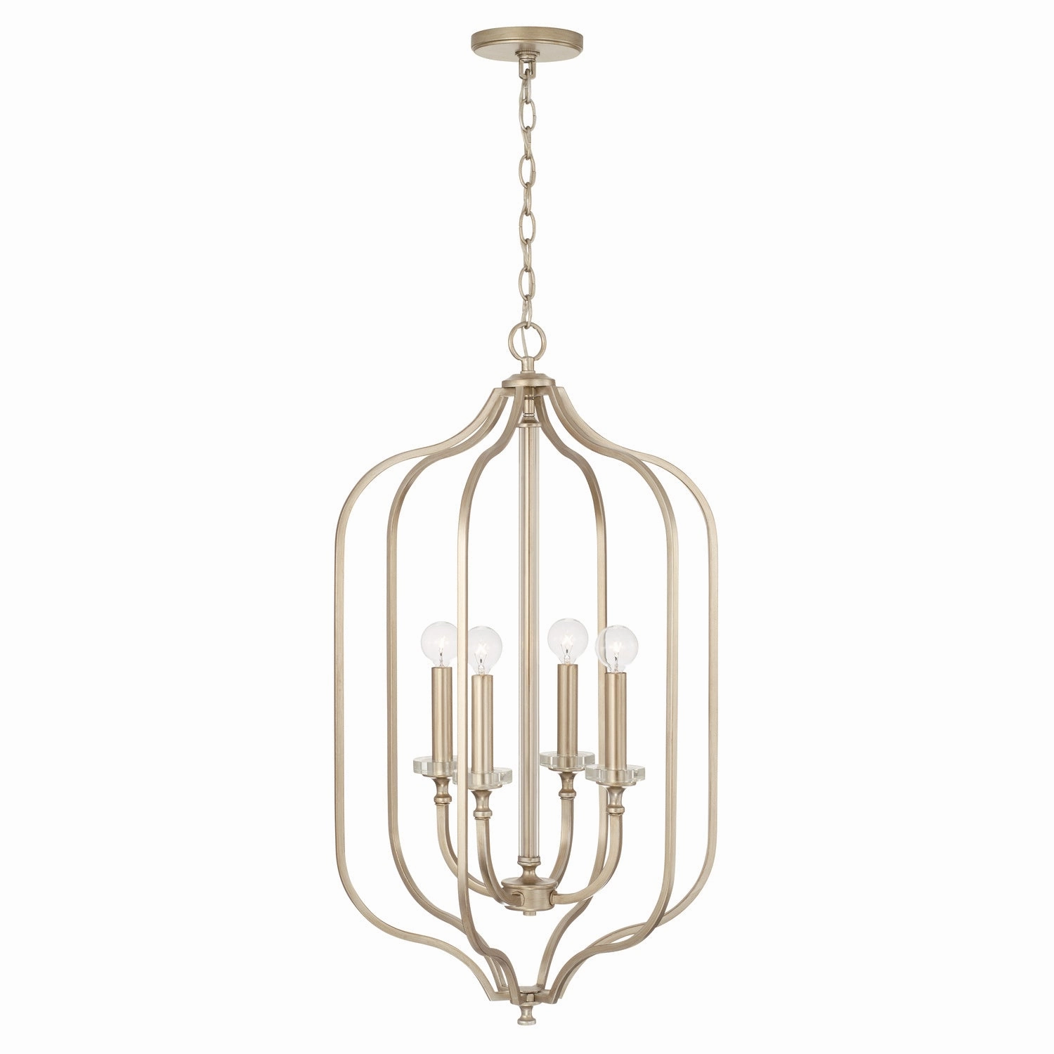 Breigh Four Light Foyer Brushed Champagne Ceiling Light Fixtures on sale