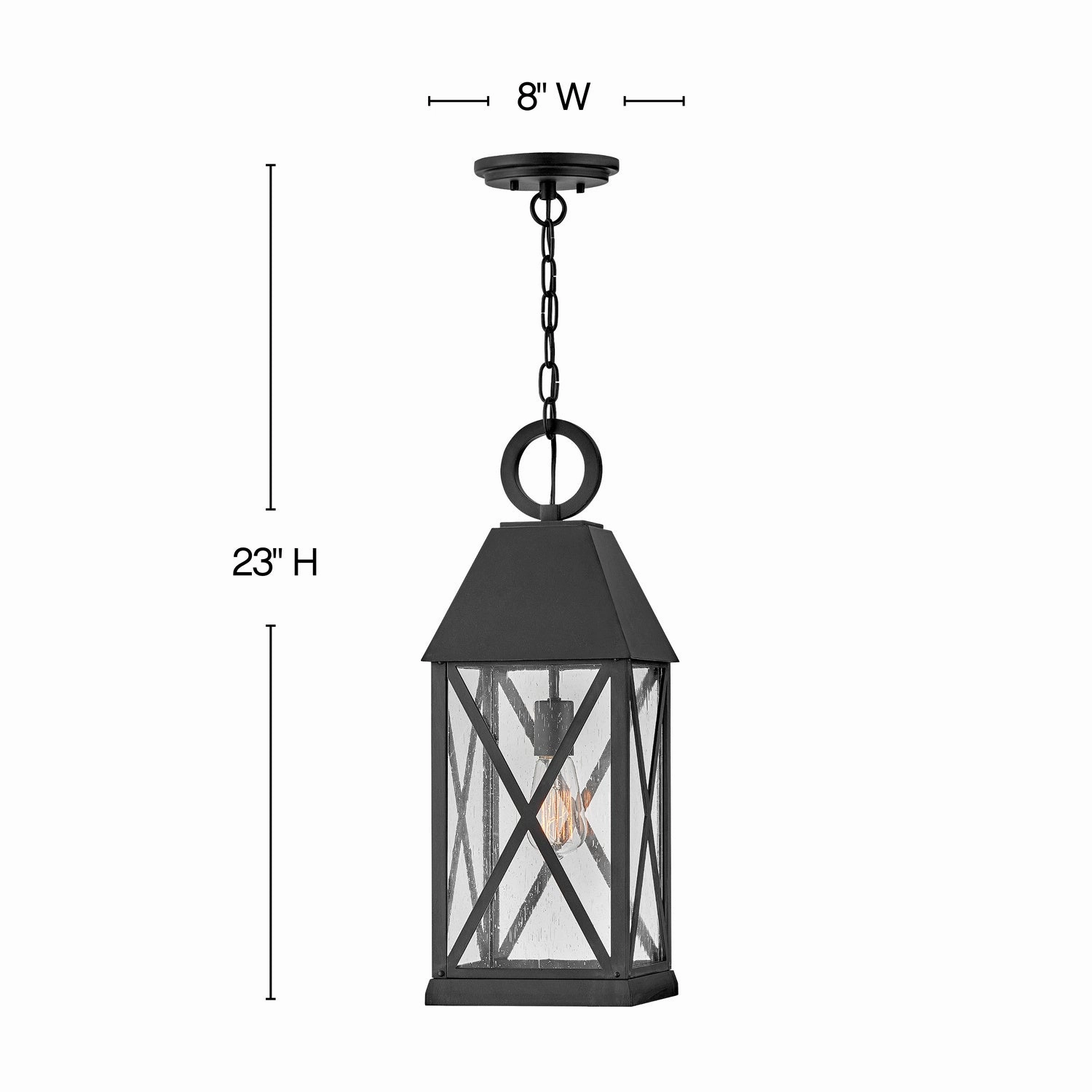Briar LED Hanging Lantern Museum Black Hanging Lantern Lights deals