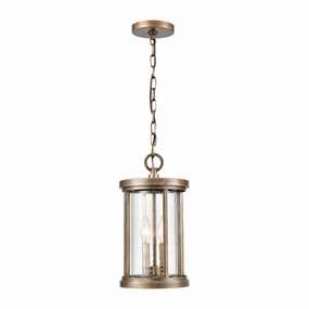 Brison Two Light Outdoor Pendant Vintage Brass Outdoor Hanging Lights Lighting best seller