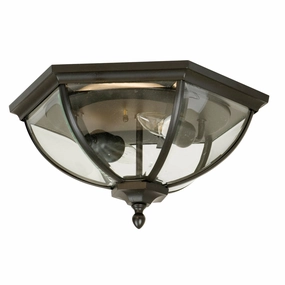 Britannia Two Light Flushmount Oiled Bronze (Outdoor) Outdoor Ceiling Mount Lighting special offer