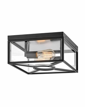 Brixton LED Flush Mount Black Outdoor Ceiling Mount Lighting hot sale