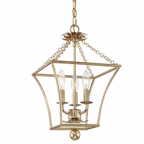 Broche Three Light Mini Chandelier Antique Gold Ceiling Lights Lighting discount price