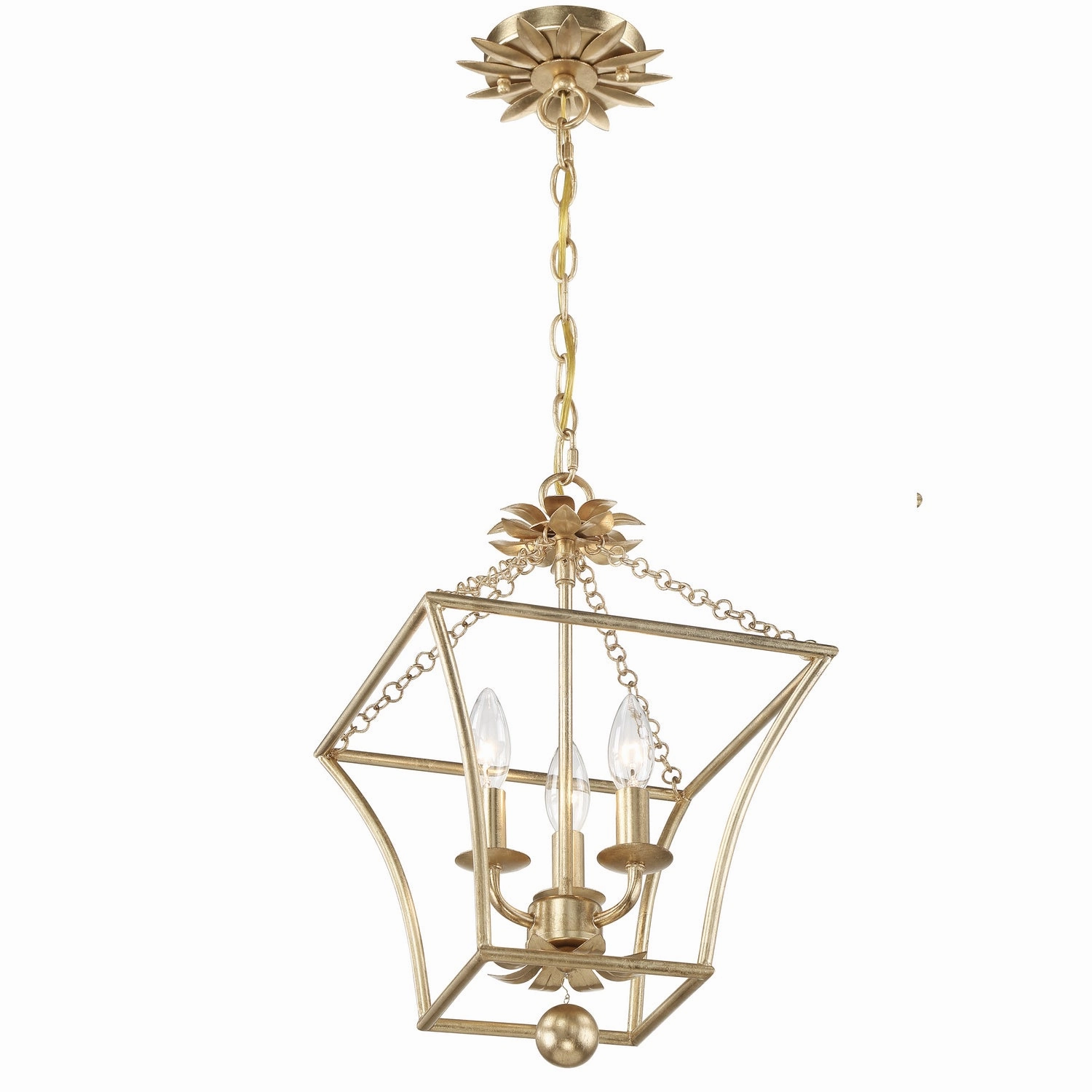 Broche Three Light Mini Chandelier Antique Gold Buy Ceiling Lights online