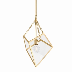 Brookfield One Light Lantern Vintage Gold Leaf Ceiling Lights Lighting cheap deals