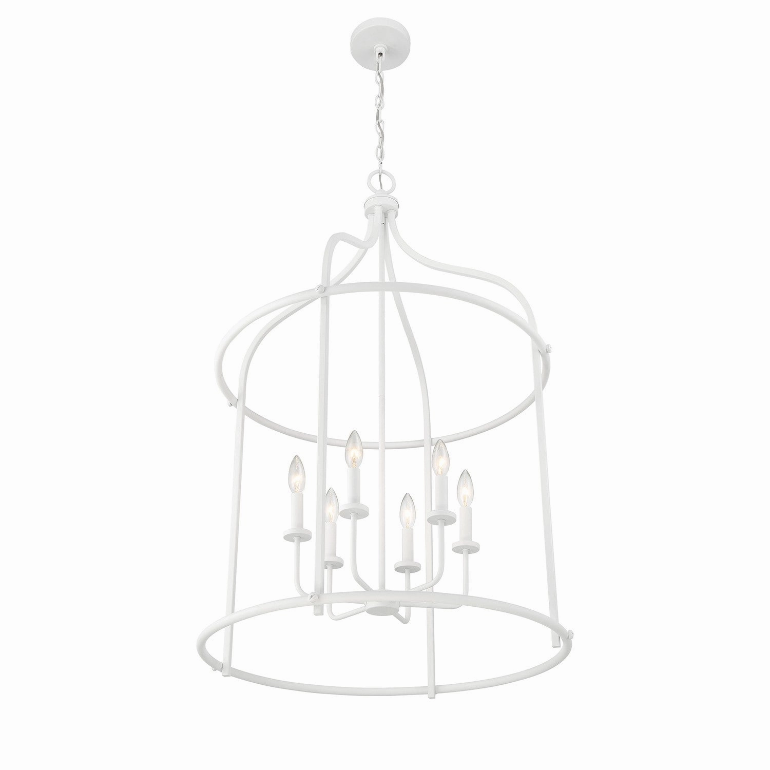 Brookstone Six Light Pendant Bisque White Cheap Ceiling Lights available