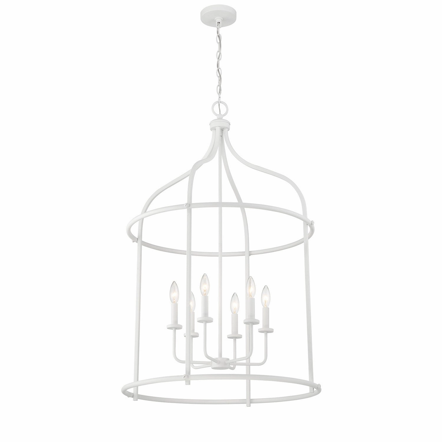 Brookstone Six Light Pendant Bisque White Cheap Ceiling Lights available