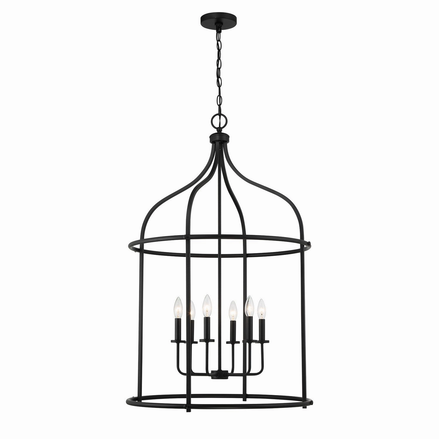 Brookstone Six Light Pendant Matte Black Ceiling Lights Lighting cheap deals