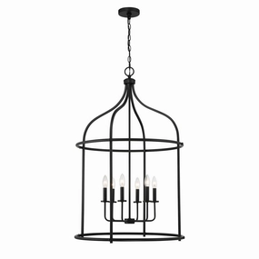Brookstone Six Light Pendant Matte Black Ceiling Lights Lighting cheap deals