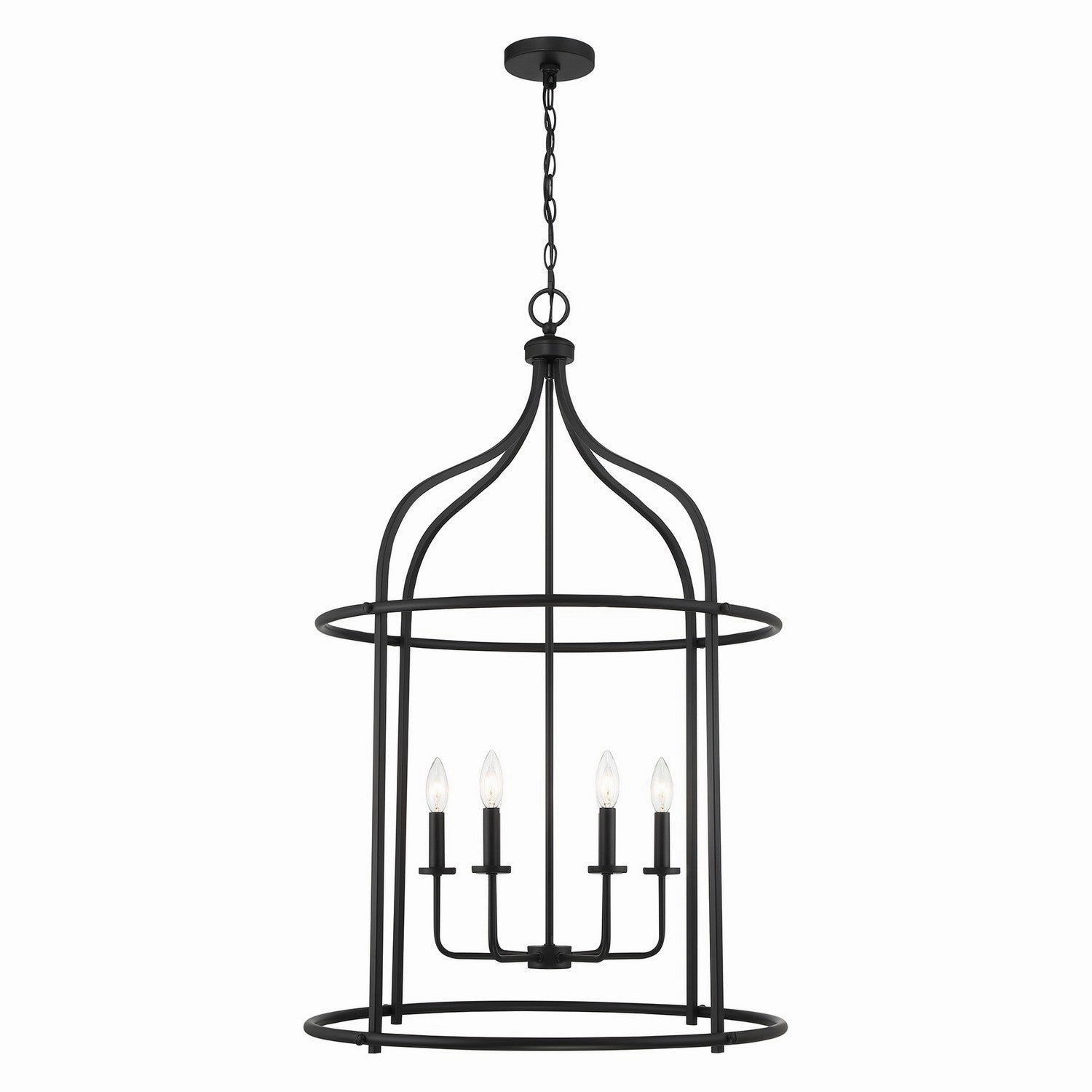 Brookstone Six Light Pendant Matte Black Cheap Ceiling Lights available