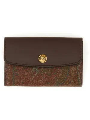 Brown Paisley Pattern Wallet