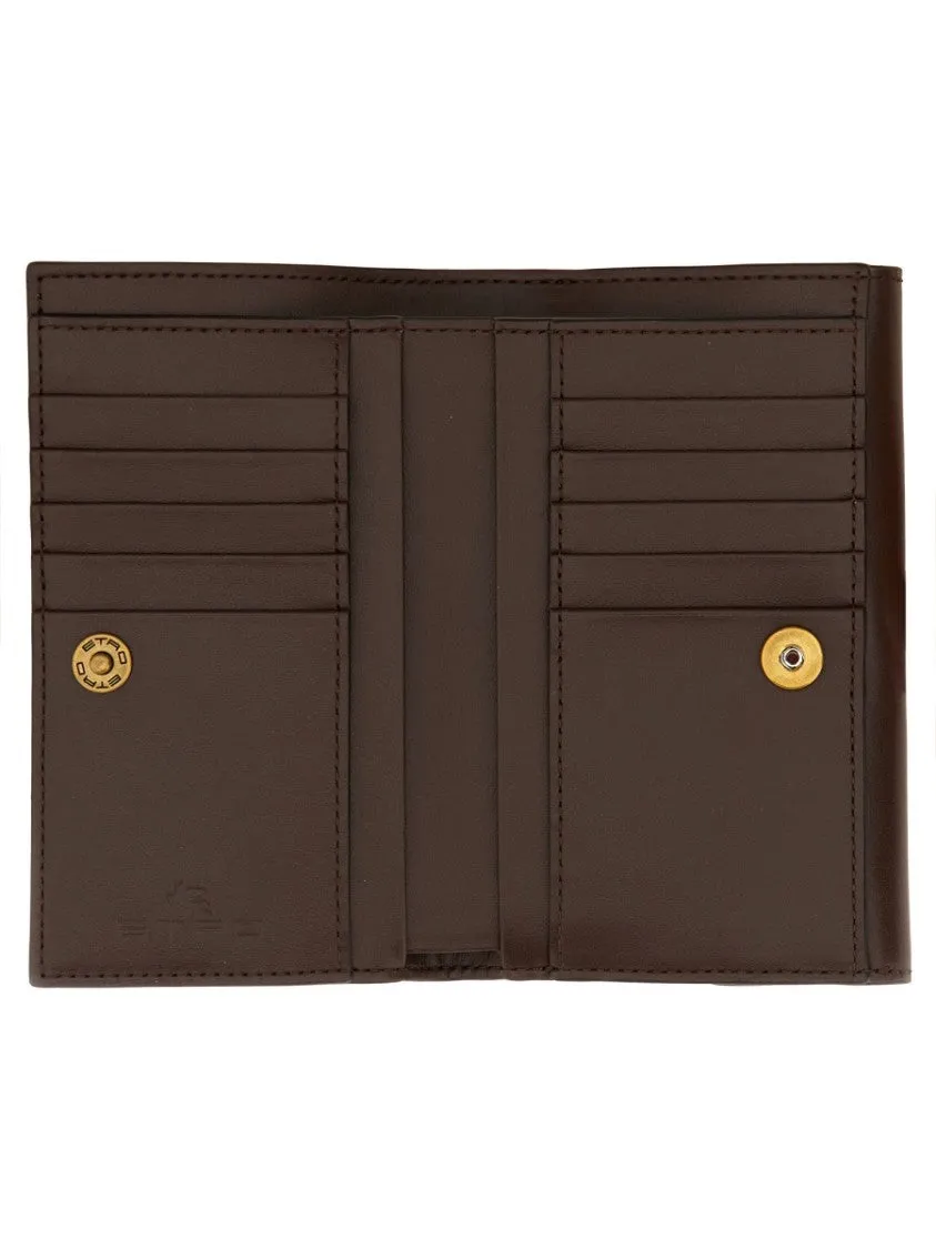Brown Paisley Pattern Wallet