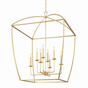 Bryant Eight Light Lantern Gold Leaf Ceiling Lights Lighting free shipping