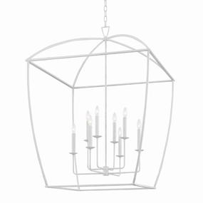 Bryant Eight Light Lantern White Plaster Ceiling Lights Lighting buy online