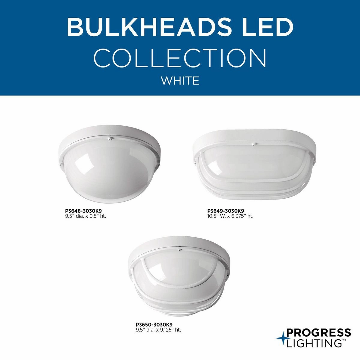 Bulkheads Led LED Flush Mount White Exterior Ceiling Lights markdown