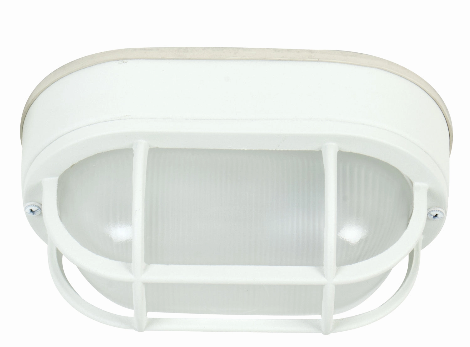 Bulkheads Oval and Round One Light Flushmount Textured White Outdoor Ceiling Mount Lighting special offer